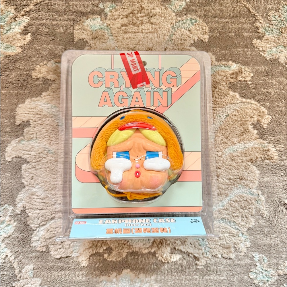 POP MART CRYBABY Crying Again Earphone Case Keychain - Duck You (Price Firm)